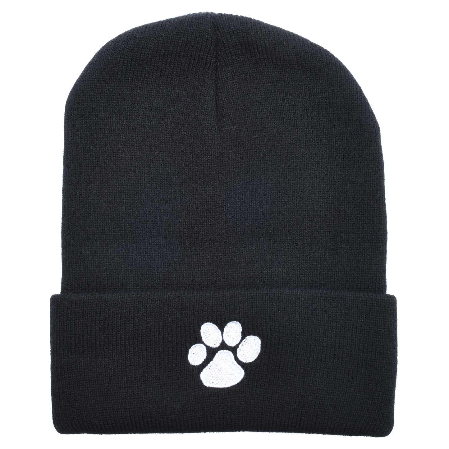 Paw Print Beanie - Cozy Winter Hat for Dog Enthusiasts