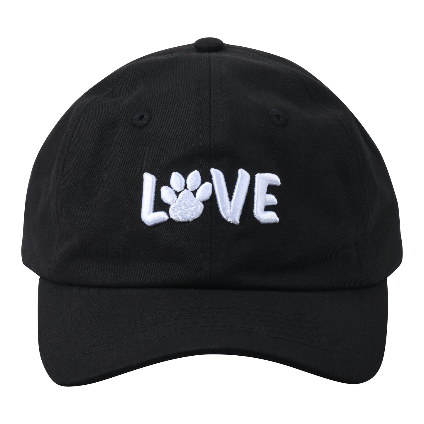 Love Paw Print Embroidered Baseball Cap - Dog Lover's Special Hat